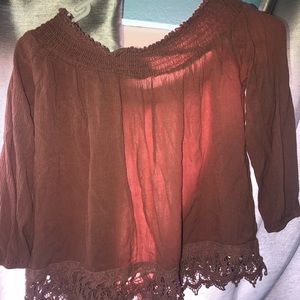 Off the shoulder blouse